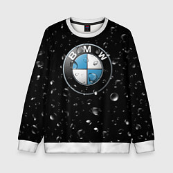 Свитшот детский BMW под Дождём, цвет: 3D-белый