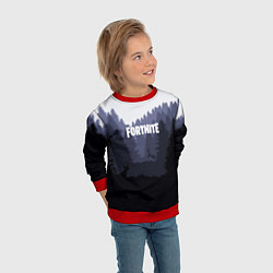 Свитшот детский Fortnite: Dark Forest, цвет: 3D-красный — фото 2