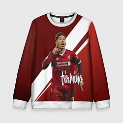 Свитшот детский Roberto Firmino, цвет: 3D-белый