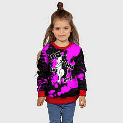Свитшот детский MONOKUMA Puhuhuhu, цвет: 3D-красный — фото 2