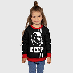 Свитшот детский СССР Ленин, цвет: 3D-красный — фото 2