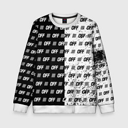 Детский свитшот Off-White: Black & White