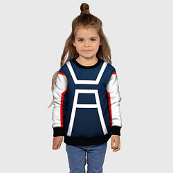 Свитшот детский Моя геройская академия -КОСТЮМ, цвет: 3D-черный — фото 2