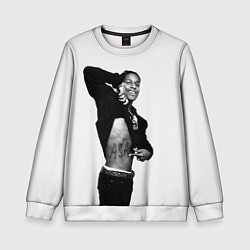 Свитшот детский ASAP Rocky: White Fashion, цвет: 3D-белый