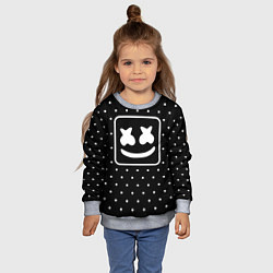 Свитшот детский Marshmelo Black, цвет: 3D-меланж — фото 2