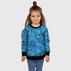 Свитшот детский Футбольные мячи, цвет: 3D-черный — фото 2