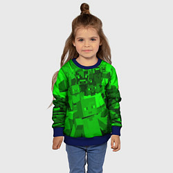 Свитшот детский Minecraft game characters, цвет: 3D-синий — фото 2