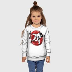 Свитшот детский Judo: Japan, цвет: 3D-белый — фото 2