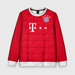 Свитшот детский FC Bayern: Lewandowski Home 19-20, цвет: 3D-белый