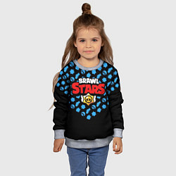 Свитшот детский Brawl Stars, цвет: 3D-меланж — фото 2