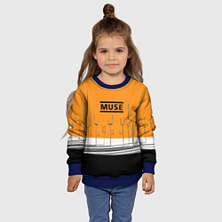Свитшот детский Muse: Orange Mood, цвет: 3D-синий — фото 2