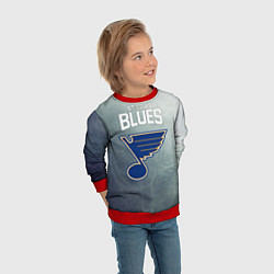 Свитшот детский St Louis Blues, цвет: 3D-красный — фото 2