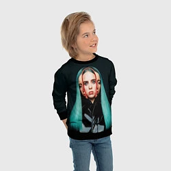 Свитшот детский BILLIE EILISH, цвет: 3D-черный — фото 2