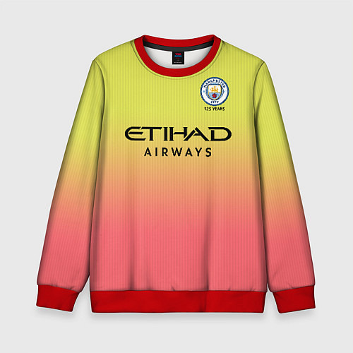 Детский свитшот Manchester City third 19-20 / 3D-Красный – фото 1