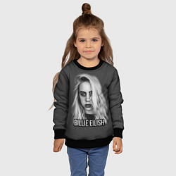 Свитшот детский BILLIE EILISH, цвет: 3D-черный — фото 2