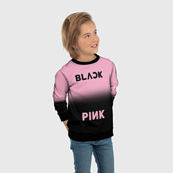 Свитшот детский Blackpink - розово-черный, цвет: 3D-черный — фото 2