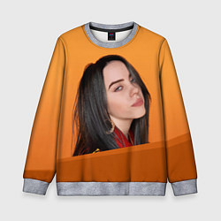 Свитшот детский BILLIE EILISH: Orange Mood, цвет: 3D-меланж