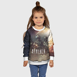 Свитшот детский S T A L K E R Чернобыль, цвет: 3D-белый — фото 2