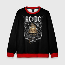 Свитшот детский ACDC - hells bells, цвет: 3D-красный