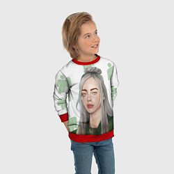 Свитшот детский Billie Eilish, цвет: 3D-красный — фото 2