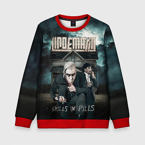 Детский свитшот LINDEMANN: Skills in Pills / 3D-Красный – фото 1