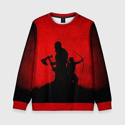 Свитшот детский God of War, цвет: 3D-красный