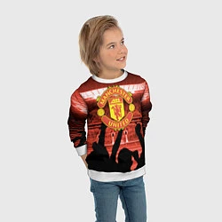 Свитшот детский Manchester United, цвет: 3D-белый — фото 2