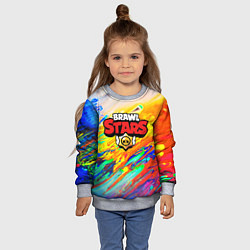 Свитшот детский BRAWL STARS, цвет: 3D-меланж — фото 2