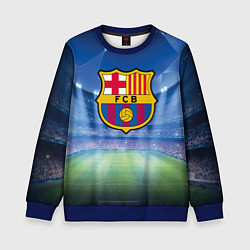 Свитшот детский FC Barcelona, цвет: 3D-синий