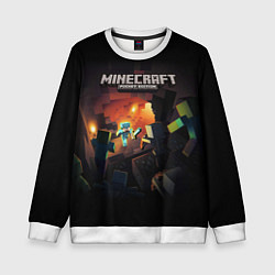 Свитшот детский MINECRAFT, цвет: 3D-белый