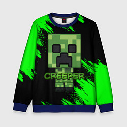 Свитшот детский MINECRAFT CREEPER, цвет: 3D-синий