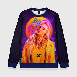 Свитшот детский Billie Eilish, цвет: 3D-синий