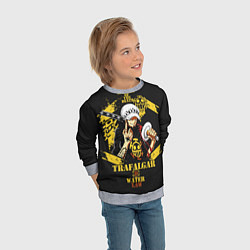Свитшот детский One Piece Trafalgar Water, цвет: 3D-меланж — фото 2