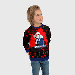 Свитшот детский UNDERTALE, цвет: 3D-синий — фото 2