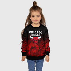 Свитшот детский CHICAGO BULLS, цвет: 3D-черный — фото 2