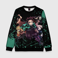 Свитшот детский KIMETSU NO YAIBA, цвет: 3D-черный