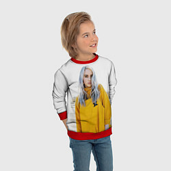 Свитшот детский BILLIE EILISH, цвет: 3D-красный — фото 2