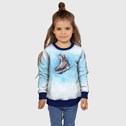 Свитшот детский Фмгурное катание, цвет: 3D-синий — фото 2