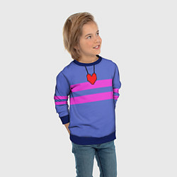Свитшот детский UNDERTALE FRISK ФРИСК, цвет: 3D-синий — фото 2