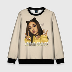 Свитшот детский Ariana Grande Ариана Гранде, цвет: 3D-черный