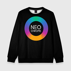 Свитшот детский NEO CHROME, цвет: 3D-черный