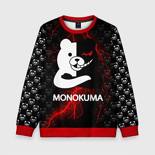 Детский свитшот MONOKUMA / 3D-Красный – фото 1