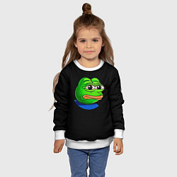 Свитшот детский Frog, цвет: 3D-белый — фото 2