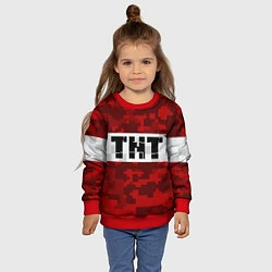 Свитшот детский MINECRAFT TNT, цвет: 3D-красный — фото 2