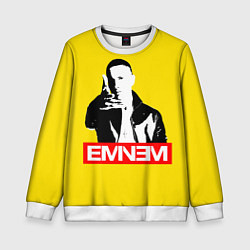 Свитшот детский Eminem, цвет: 3D-белый