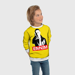 Свитшот детский Eminem, цвет: 3D-белый — фото 2