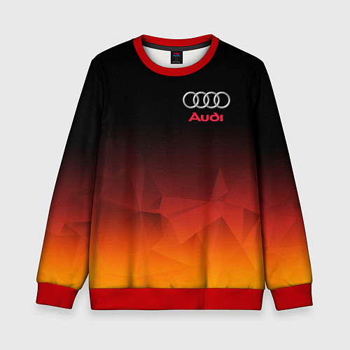 Детский свитшот AUDI / 3D-Красный – фото 1