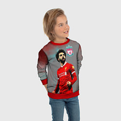 Свитшот детский Mohamed Salah, цвет: 3D-красный — фото 2