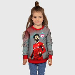 Свитшот детский Mohamed Salah, цвет: 3D-красный — фото 2