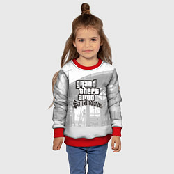 Свитшот детский GTA SanAndreas, цвет: 3D-красный — фото 2